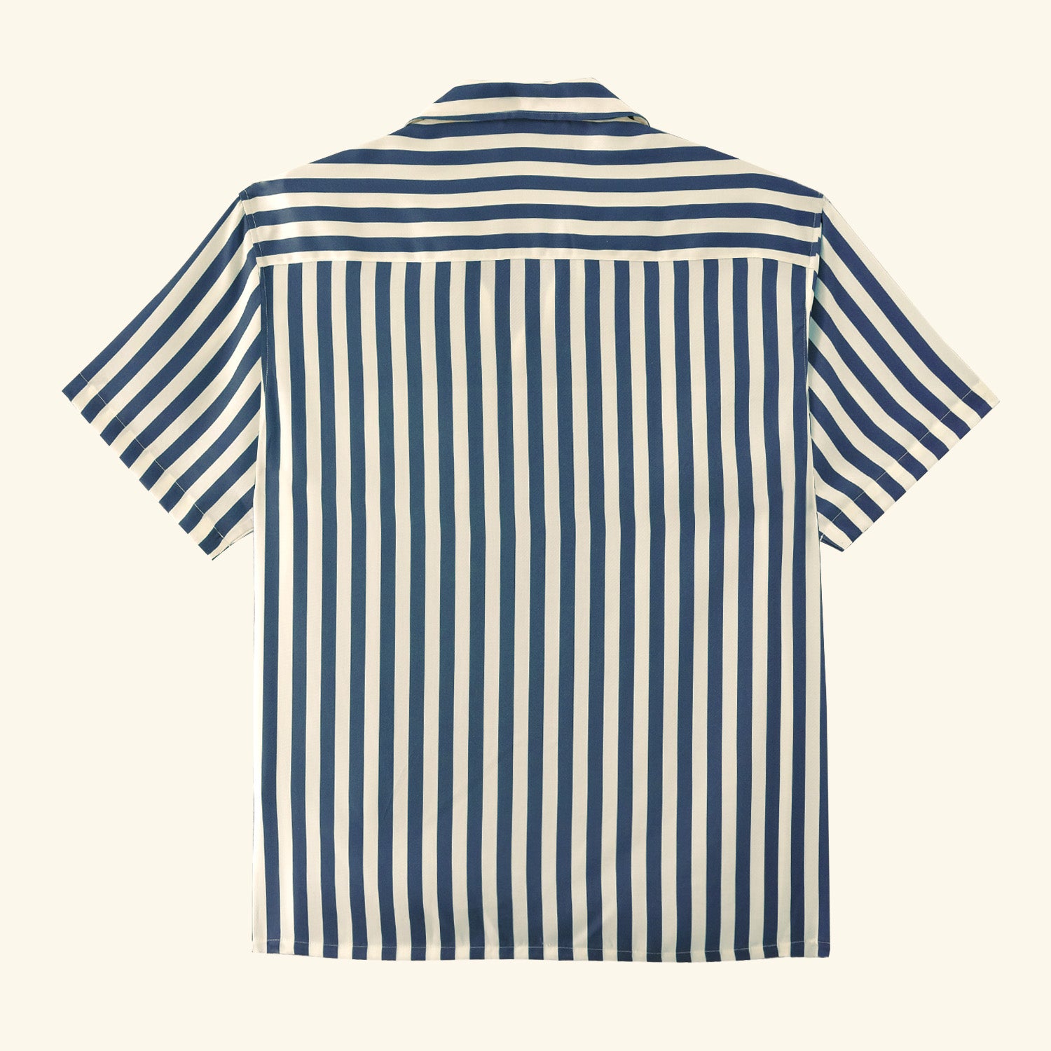 Cabana Button Up - Bone/Navy