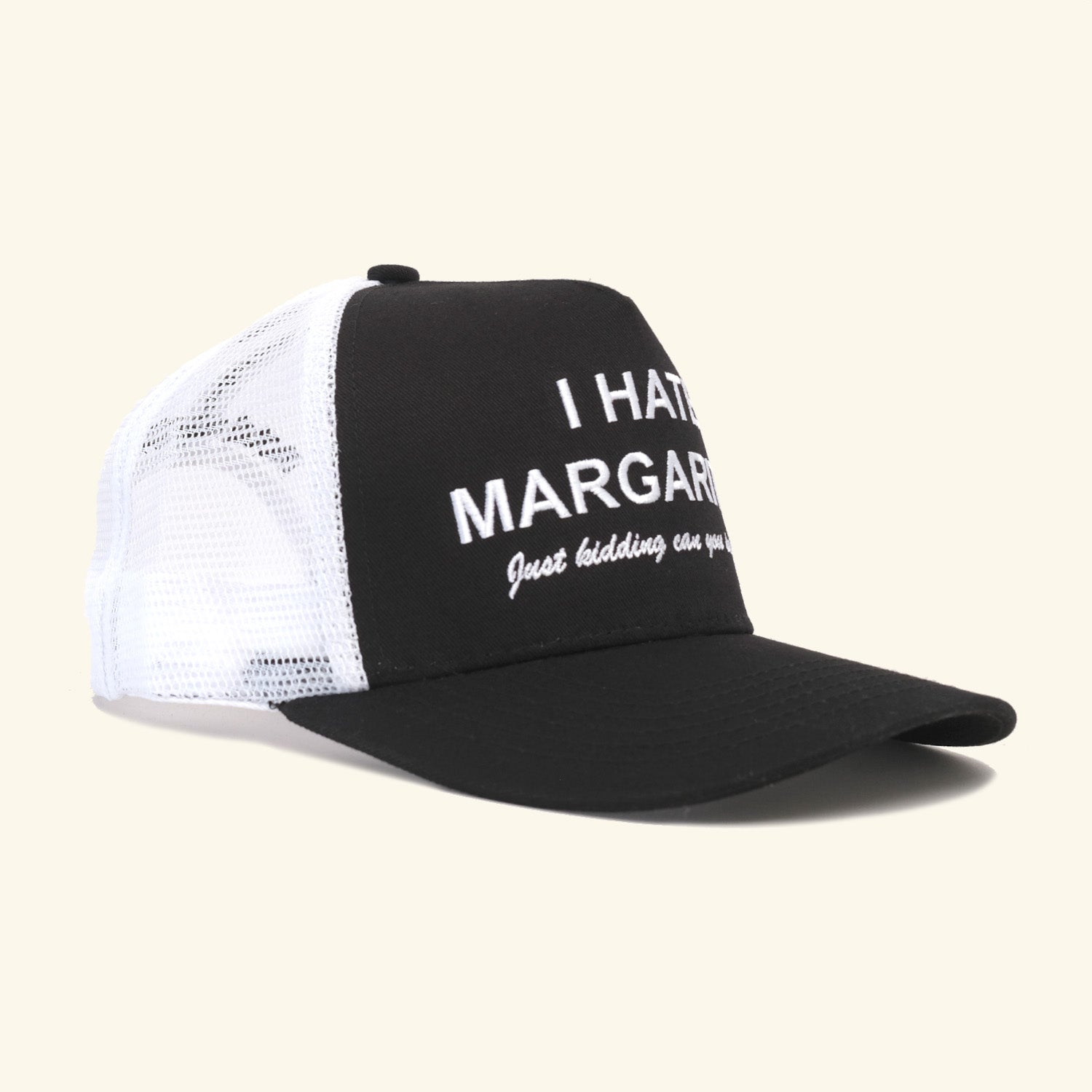I Hate Margs Trucker Hat - Black/White