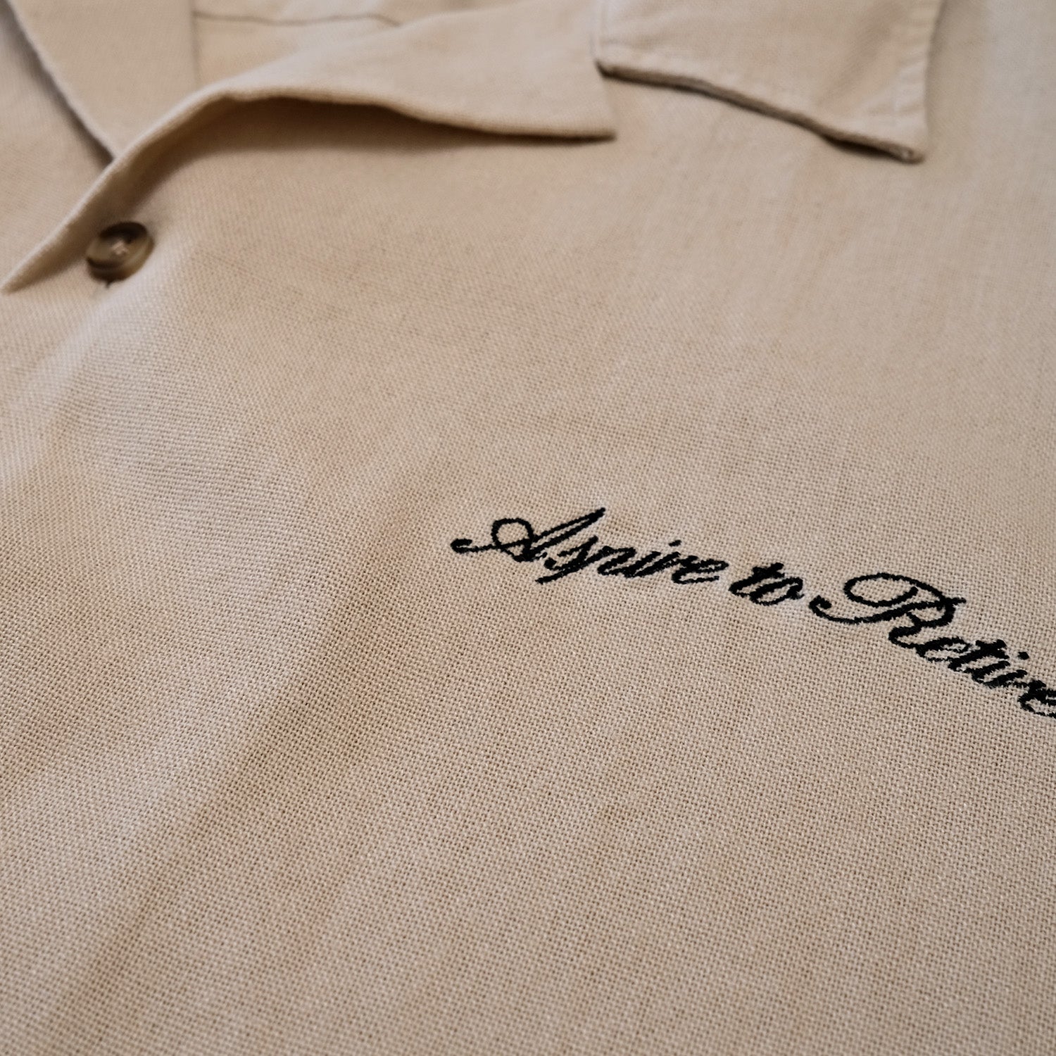 Mallorca Linen Button Up - Bone