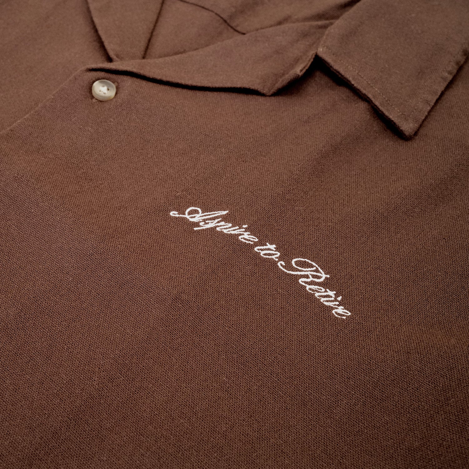 Mallorca Linen Button Up - Espresso