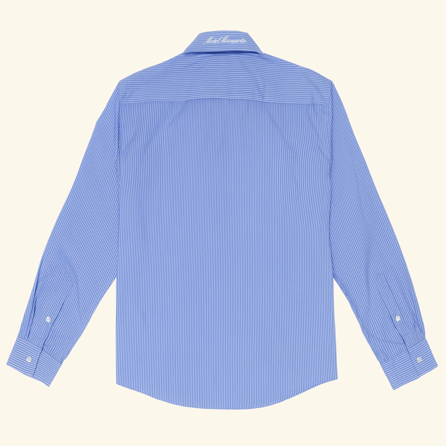 Newport L/S Button Up - Sky Blue/White Stripe