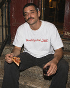 Drunk Cigs Don't Count Tee - White