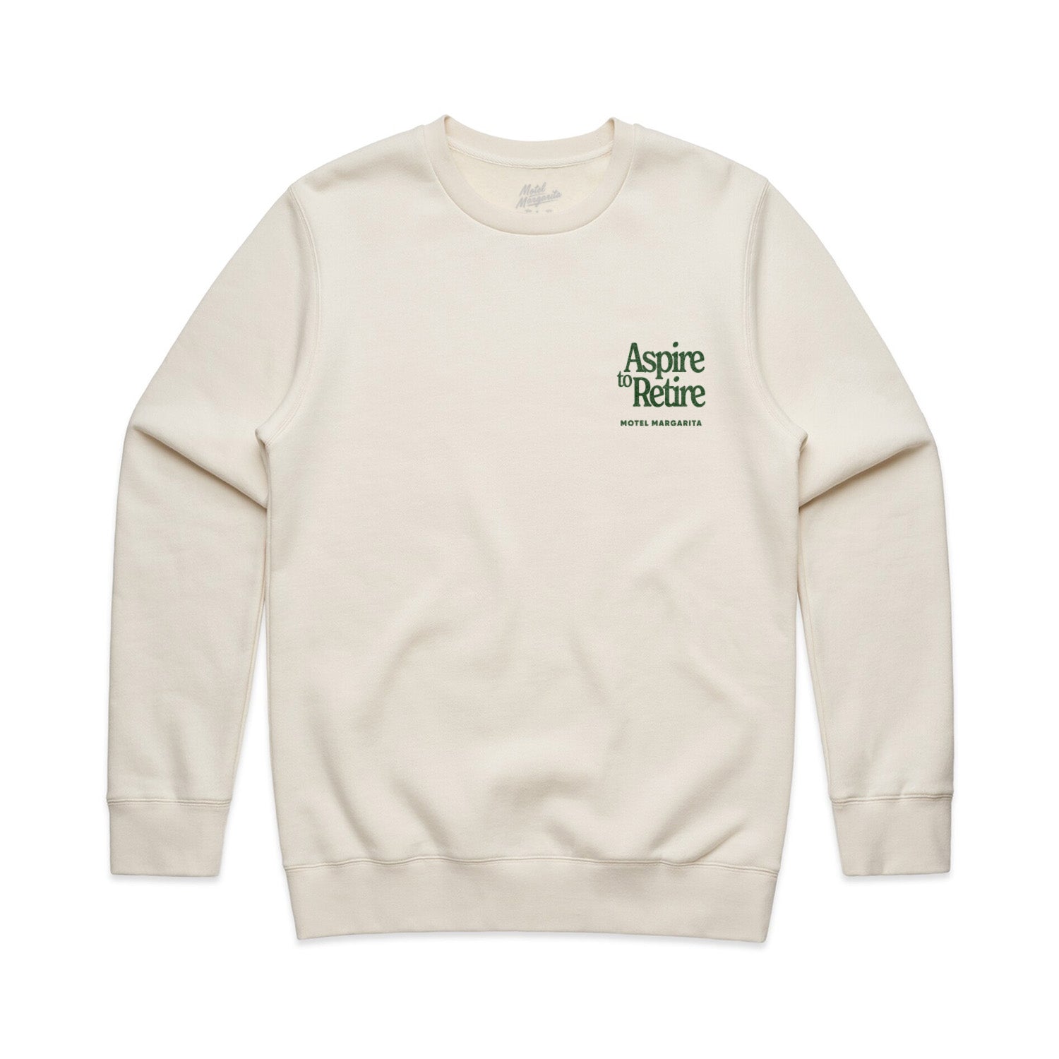 Aspire to Retire - Crewneck Sweater Bone