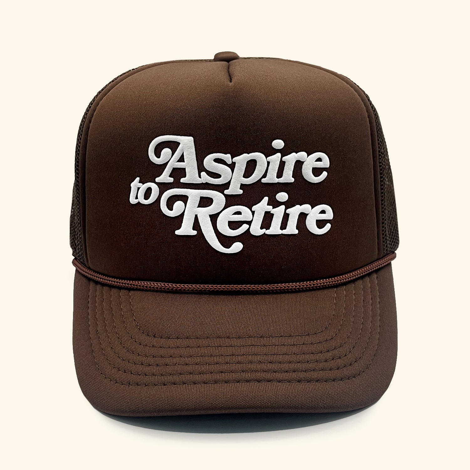 Aspire to Retire - Script Trucker Espresso