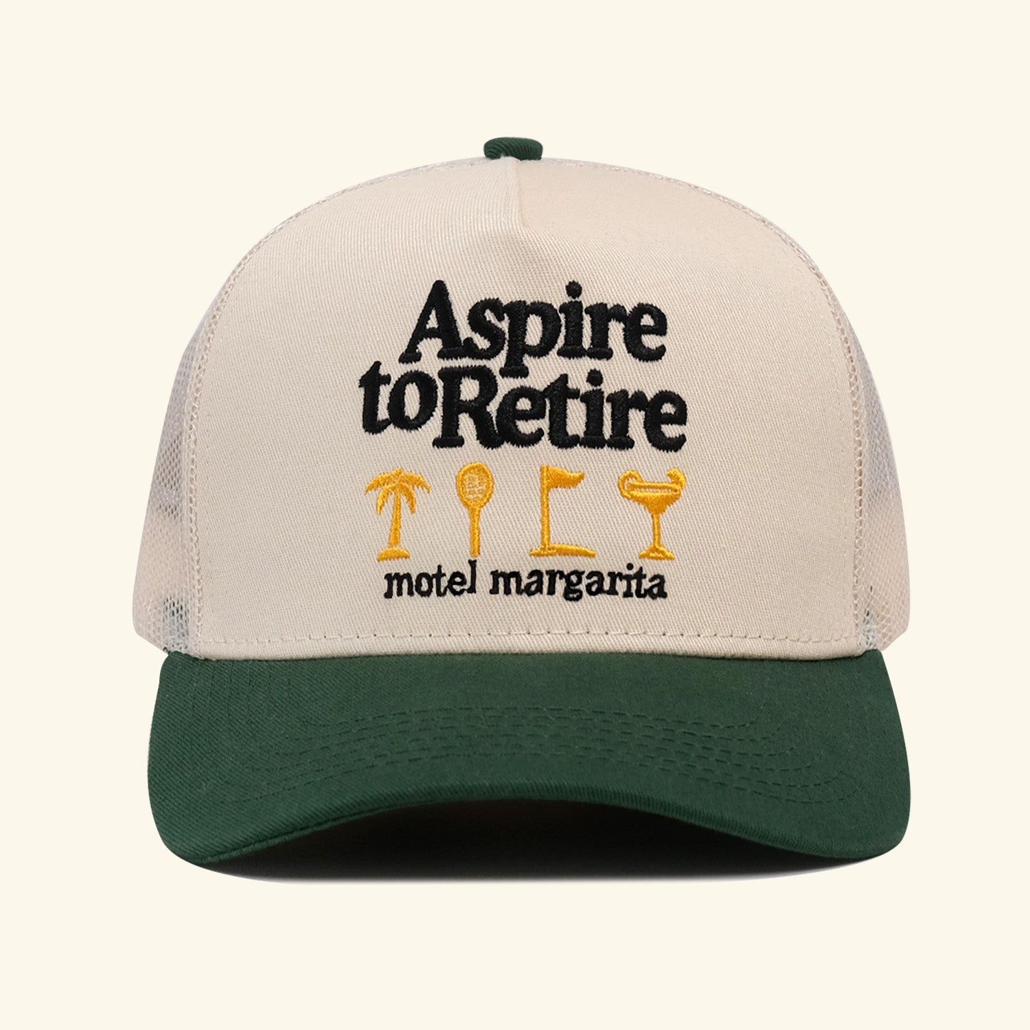 Aspire Two-Tone Trucker - Bone/Forest