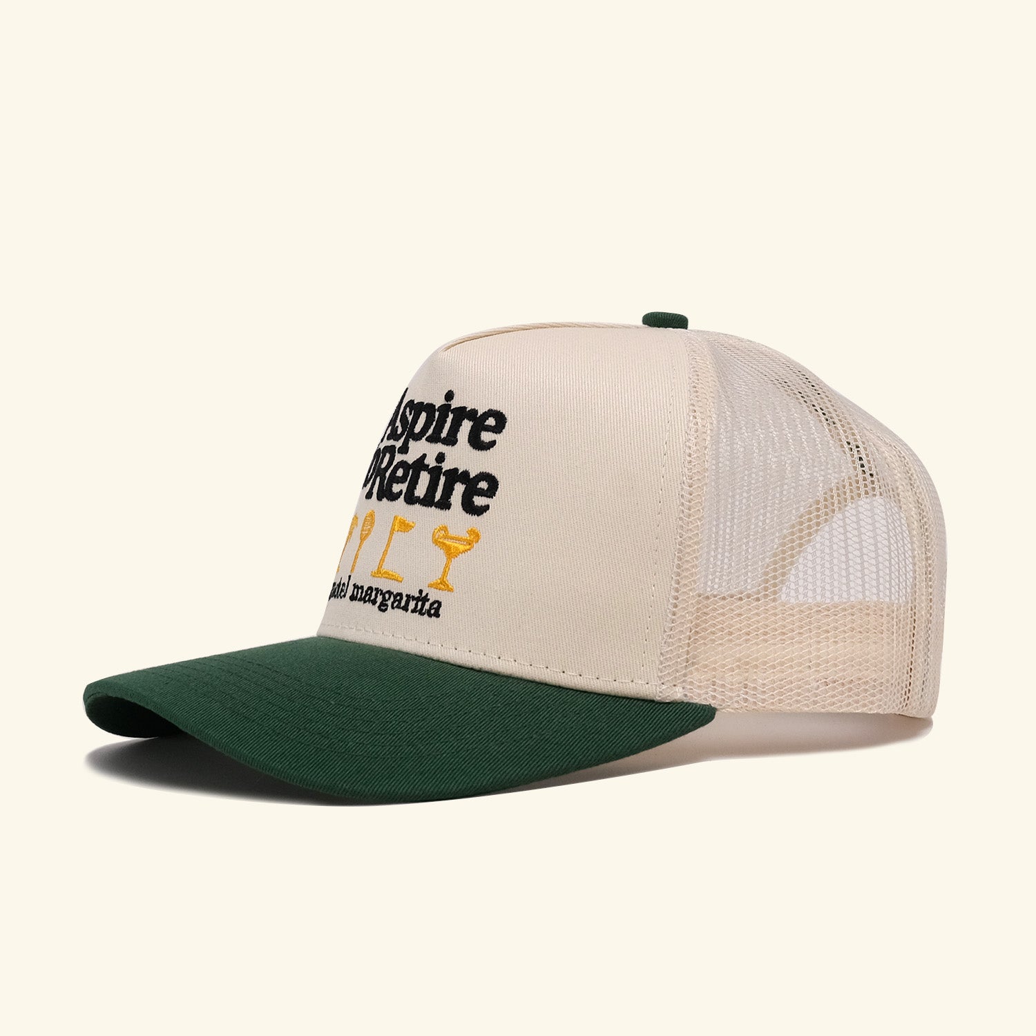 Aspire Two-Tone Trucker - Bone/Forest