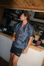 Breeze S/S Button Up - Navy/Black