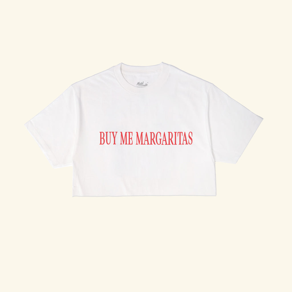 Buy Me Margs Crop - White