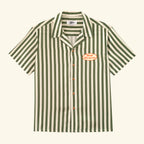 Cabana Button Up - Bone/Forest