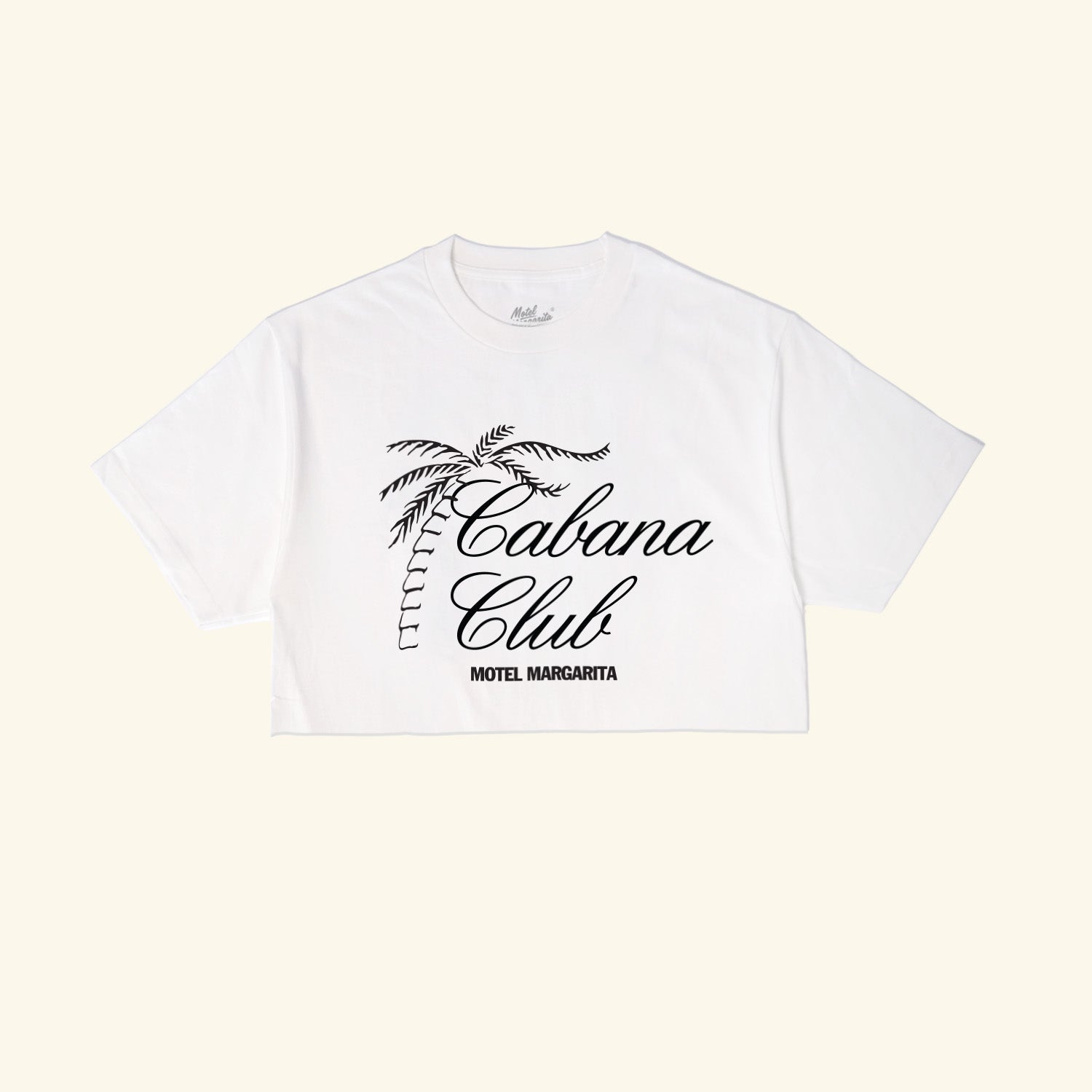 Cabana Club Crop - White