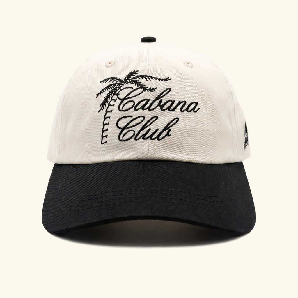 Cabana Club Dad Hat - Bone/Black