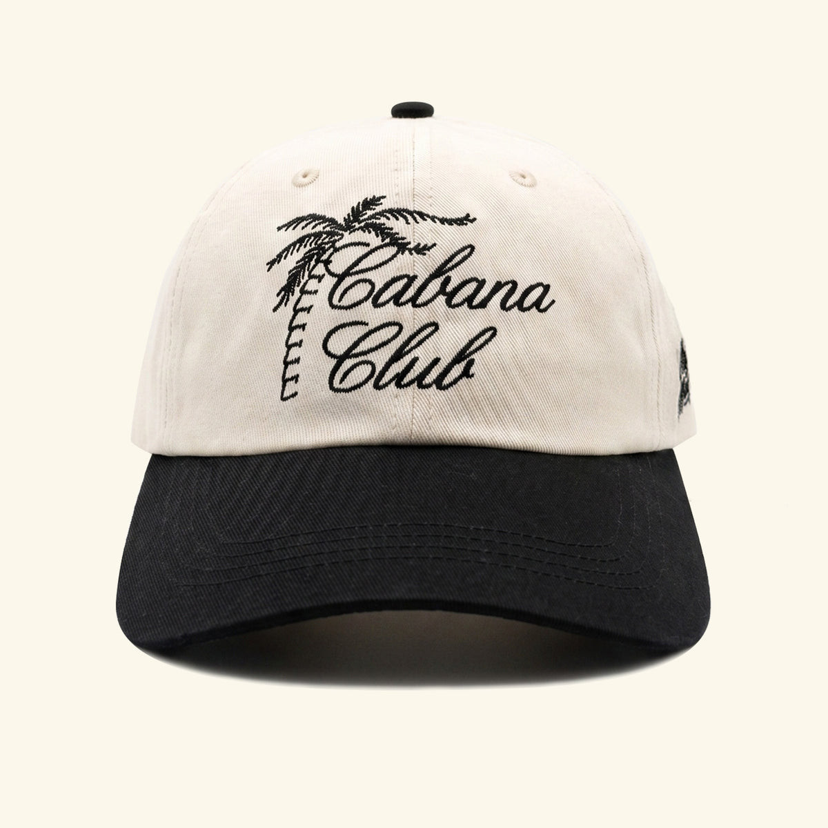Cabana Club Dad Hat - Bone/Black