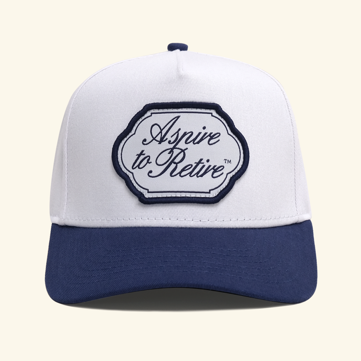 Crest Snapback - White/Navy