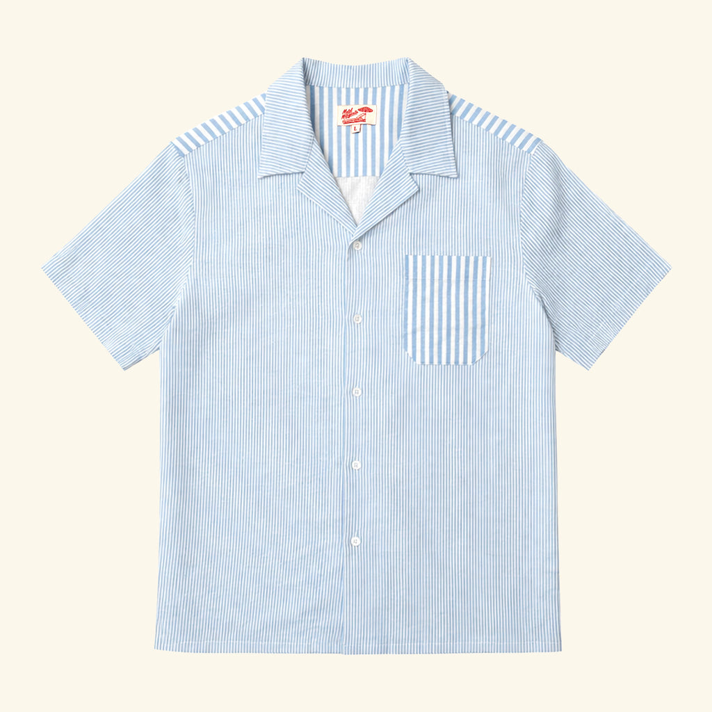 Del Mar Button Up - Blue/White