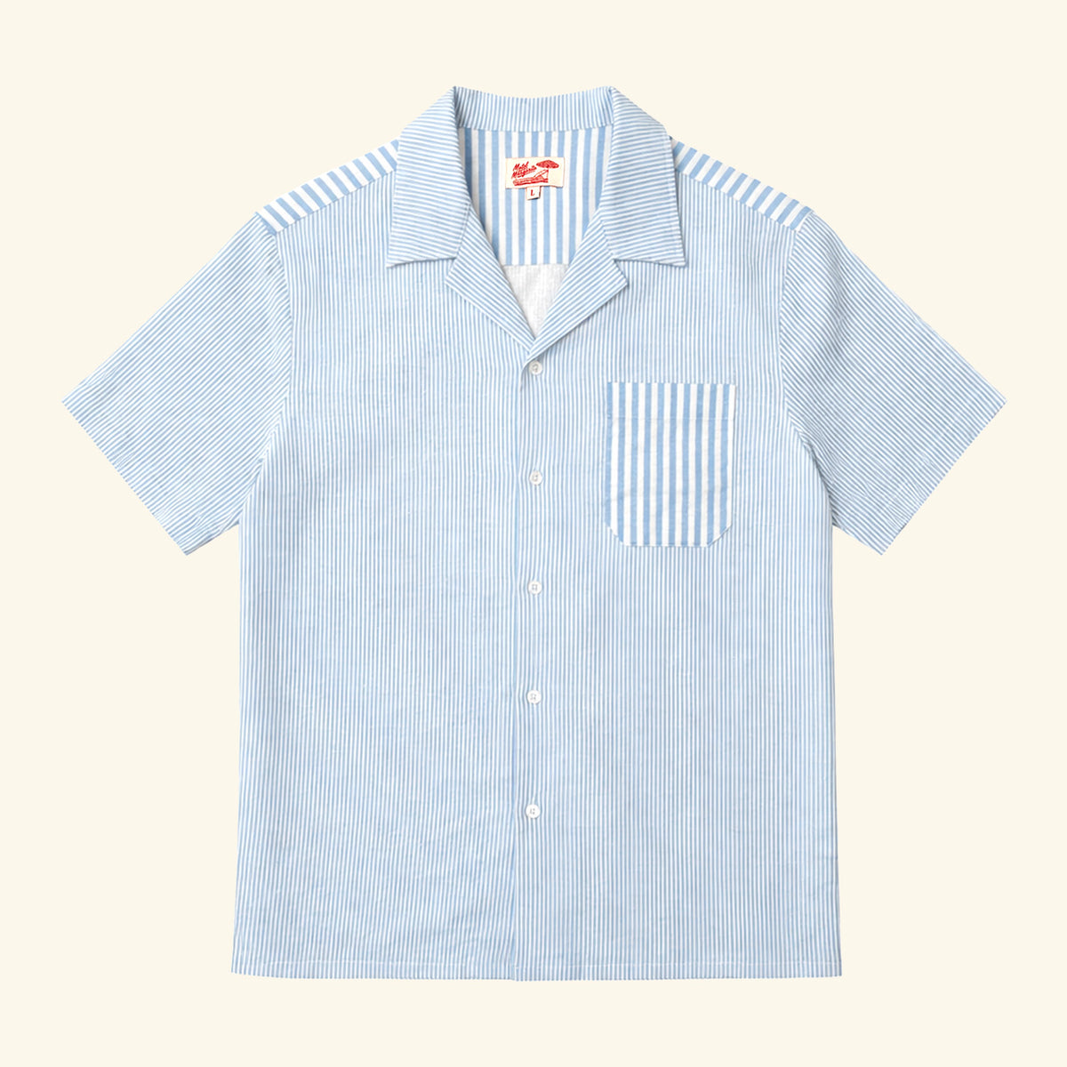 Del Mar Button Up - Blue/White