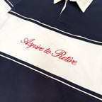 Harbor L/S Rugby - Navy/White