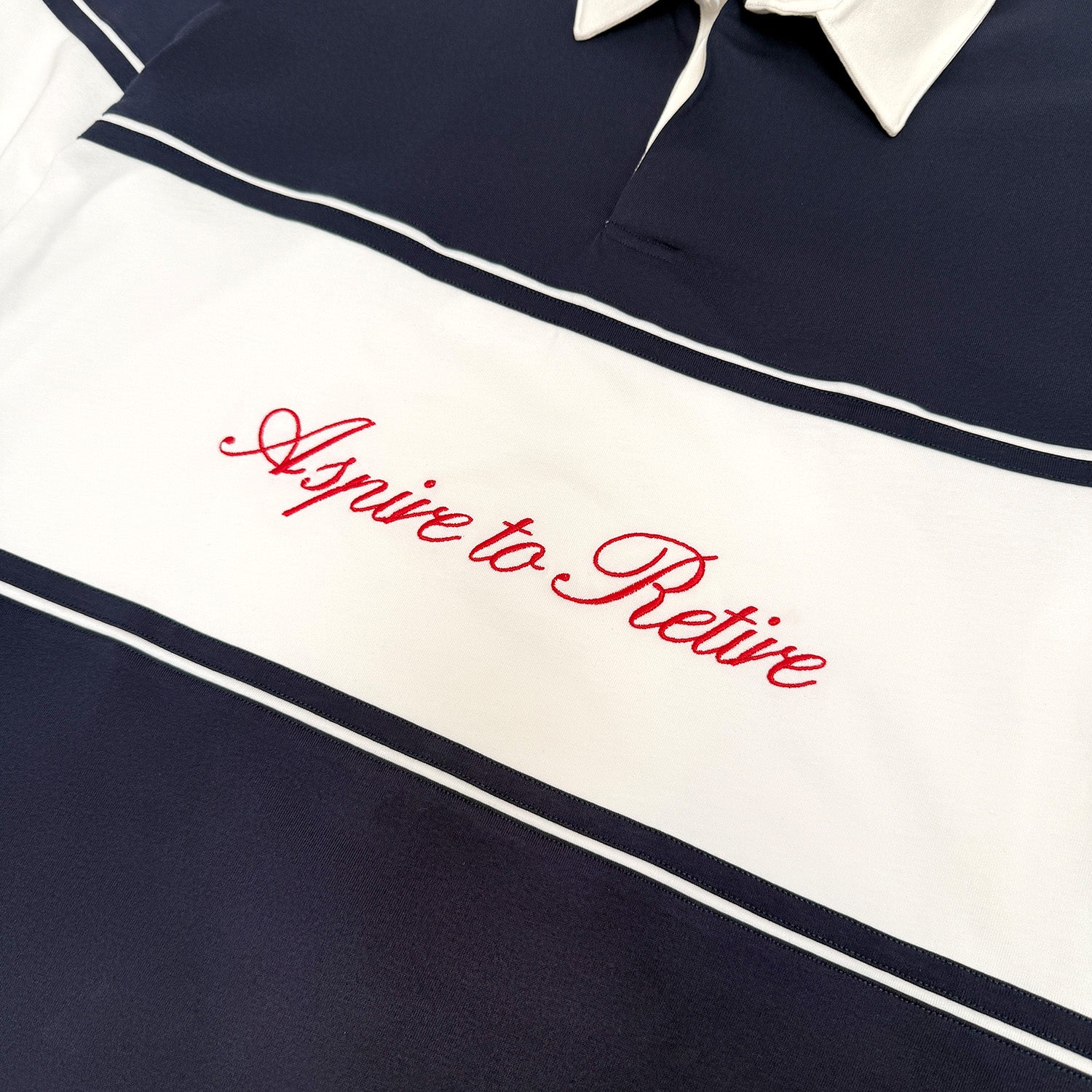 Harbor L/S Rugby - Navy/White
