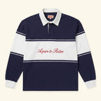 Harbor L/S Rugby - Navy/White