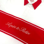 Harbor L/S Rugby - White/Cherry