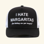 I Hate Margs Trucker Hat - Black/White