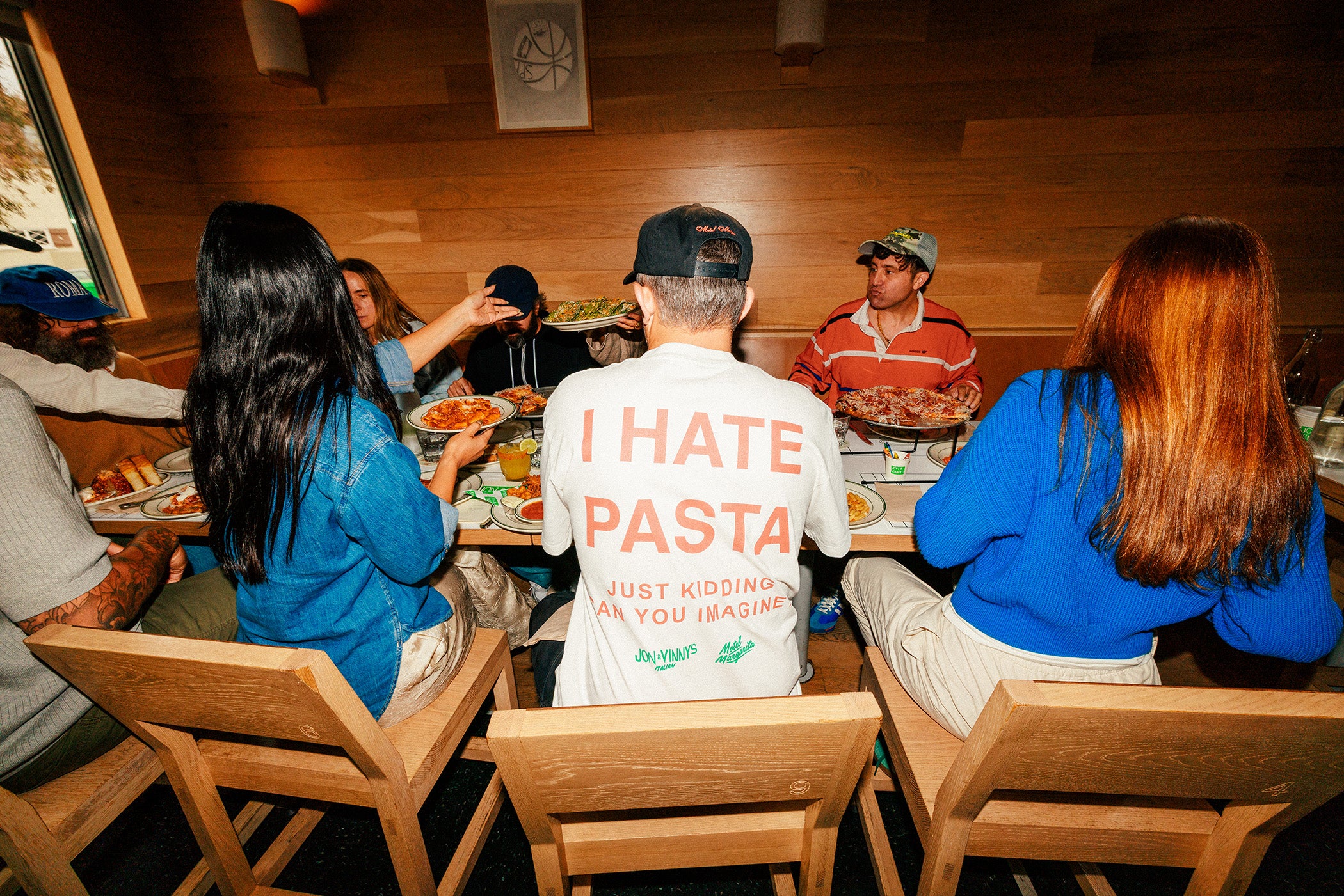 I Hate Pasta Tee - White (Motel Margarita x Jon & Vinny's)