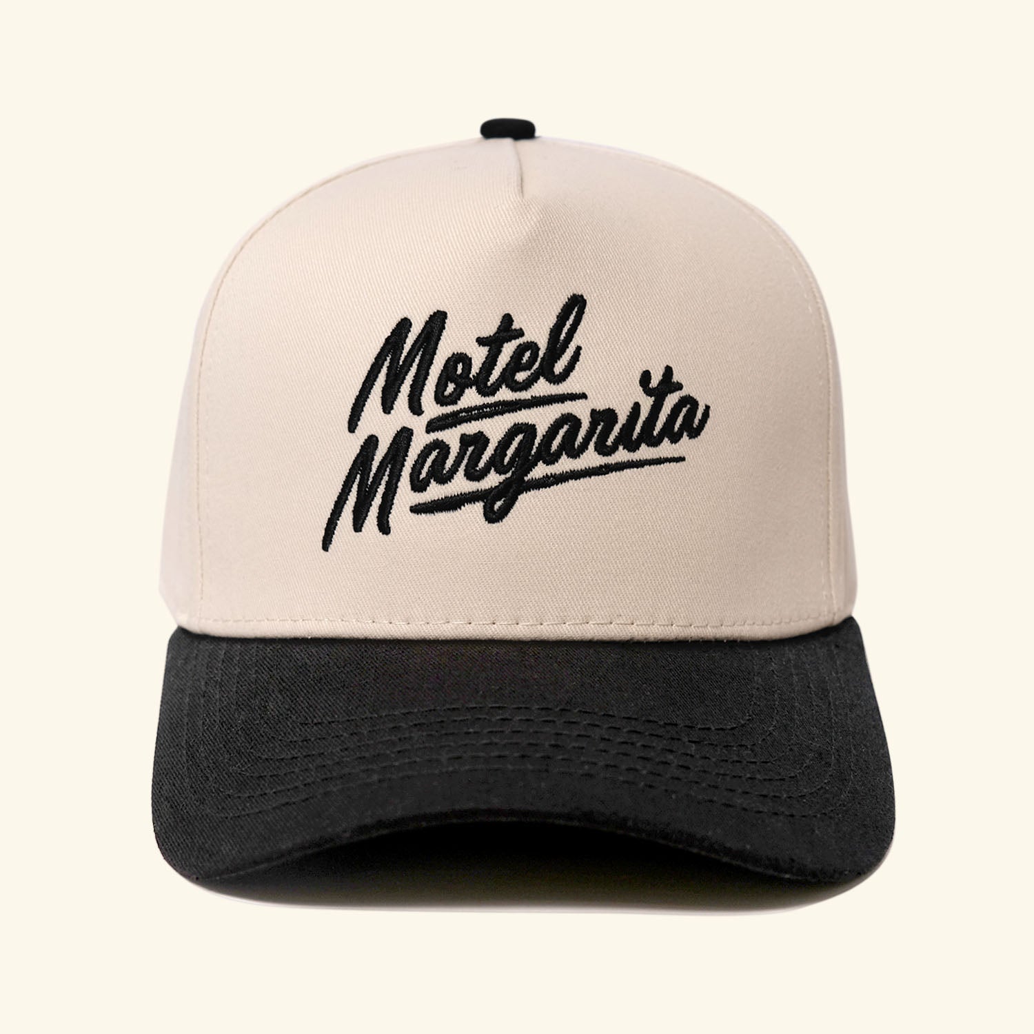 Logo Hat - Bone & Black