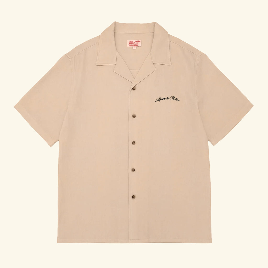 Mallorca Linen Button Up - Bone