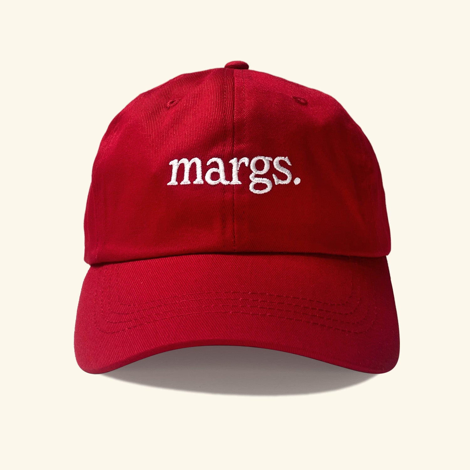 Margs. Dad Hat - Crimson