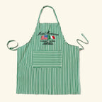 Motel Marinara Apron - Green/White (Motel Margarita x Jon & Vinny's)