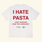 I Hate Pasta Tee - White (Motel Margarita x Jon & Vinny's)