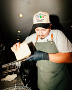 Motel Marinara Snapback - Bone/Black (Motel Margarita x Jon & Vinny's)
