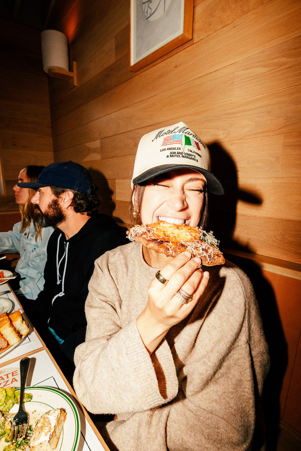 Motel Marinara Snapback - Bone/Black (Motel Margarita x Jon & Vinny's)