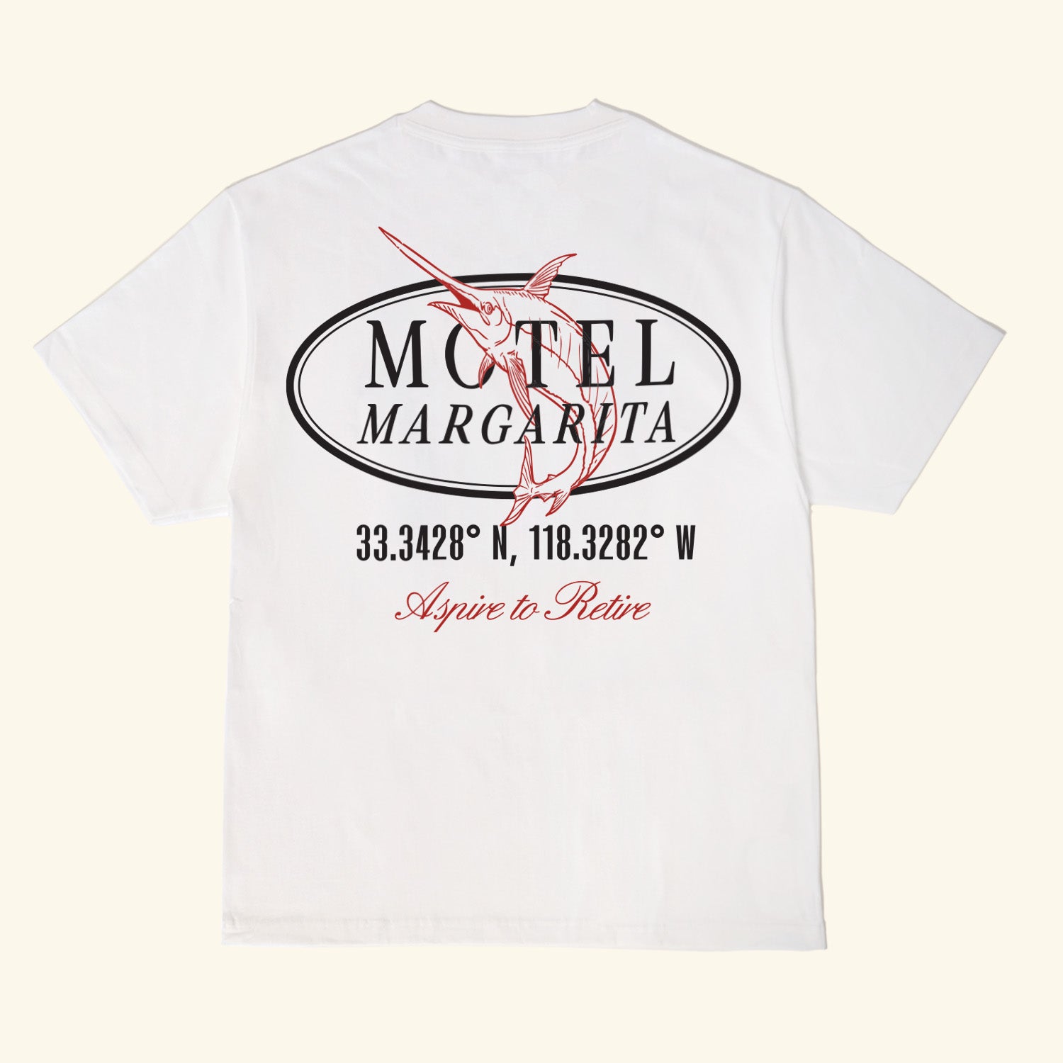 Motel Marlin Tee - White