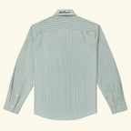 Newport L/S Button Up - Forest/White Stripe