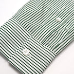 Newport L/S Button Up - Forest/White Stripe