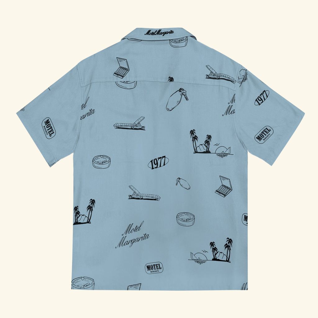 No Vacancy Button Up - Denim