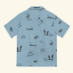No Vacancy Button Up - Denim