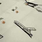 No Vacancy Button Up - Bone