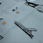 No Vacancy Button Up - Denim