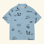 No Vacancy Button Up - Denim
