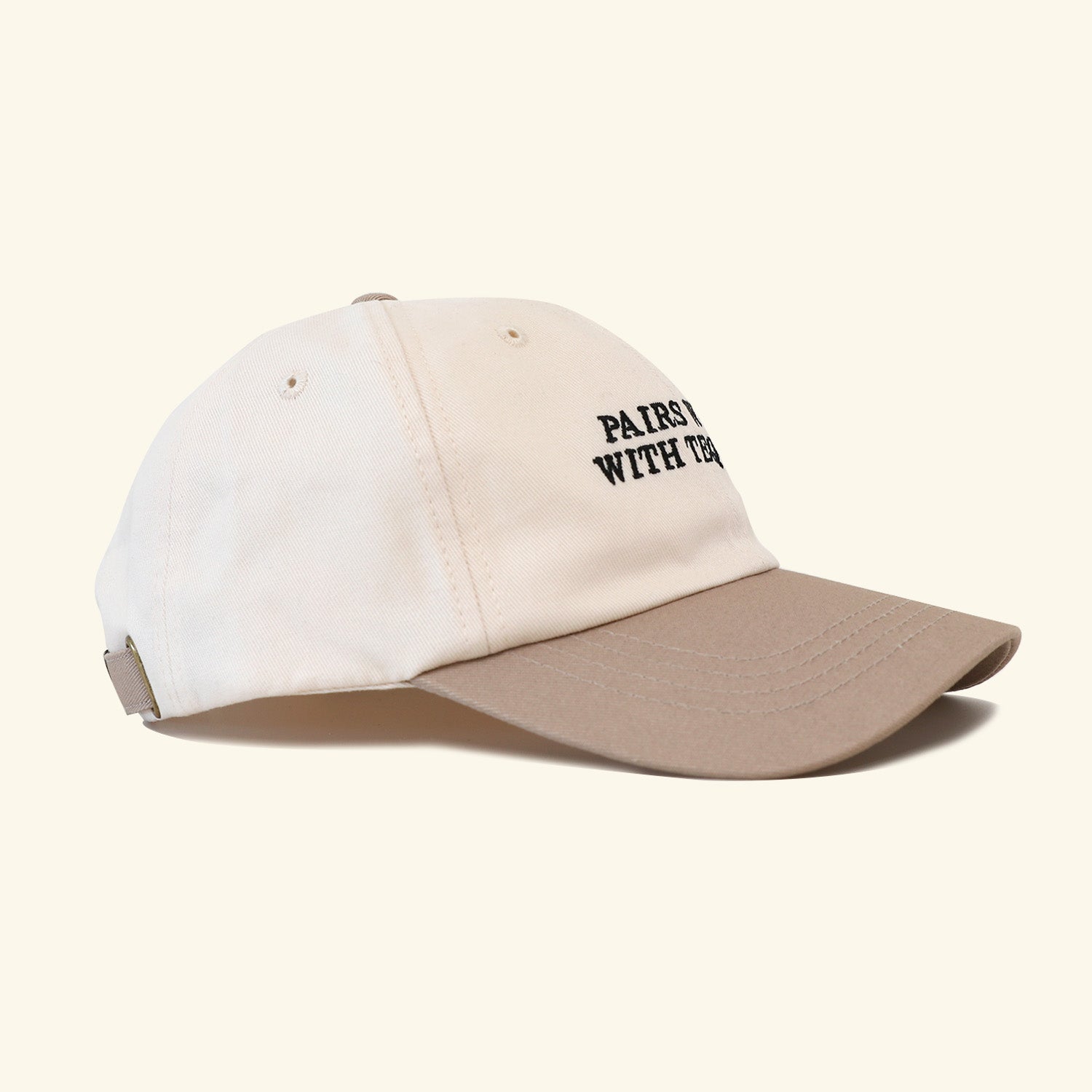 Pairs Well Dad Hat - Bone/Sand