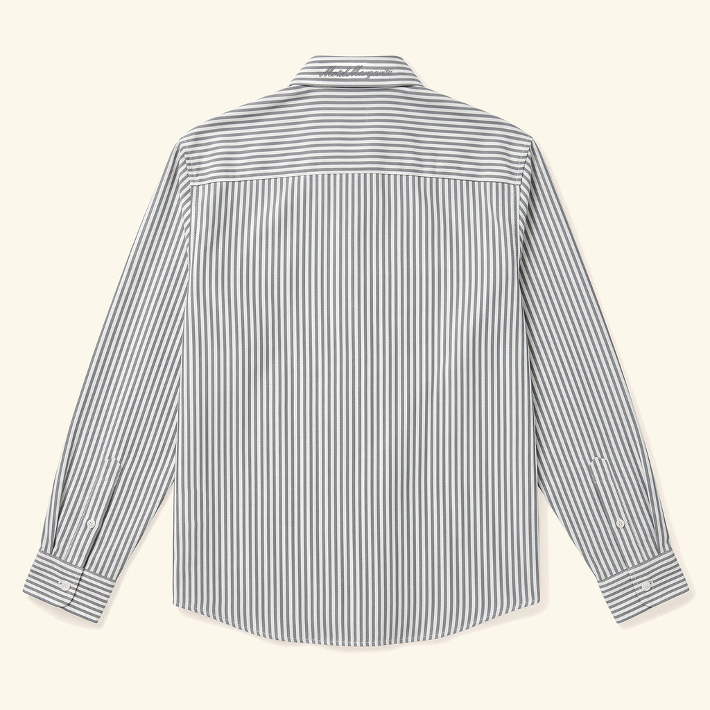 Puerto L/S Button Up - White/Stone