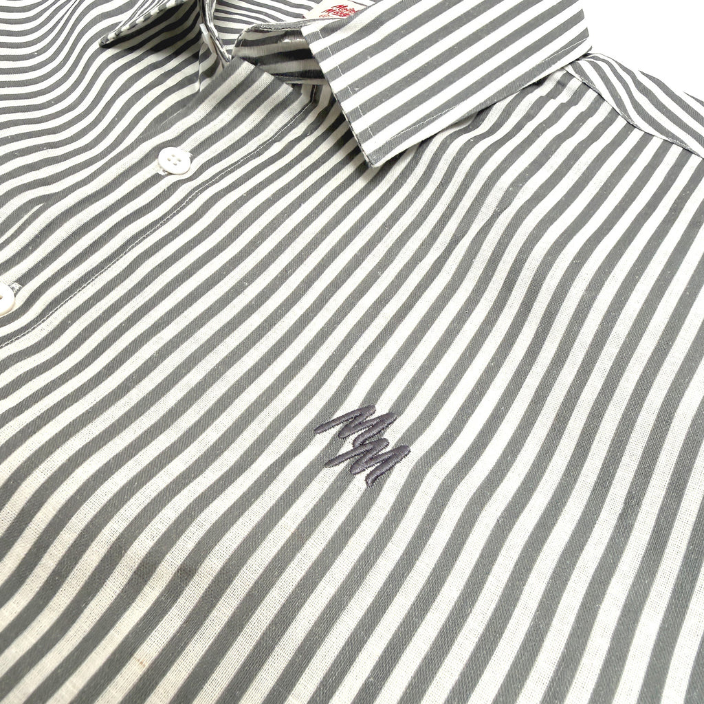 Puerto L/S Button Up - White/Stone