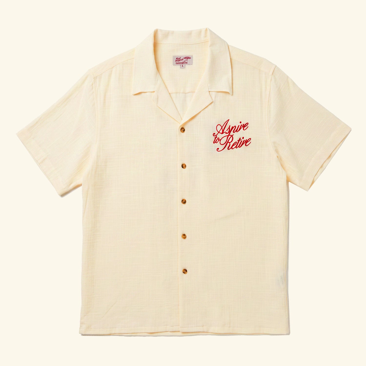 Aspire S/S Button Up - Bone