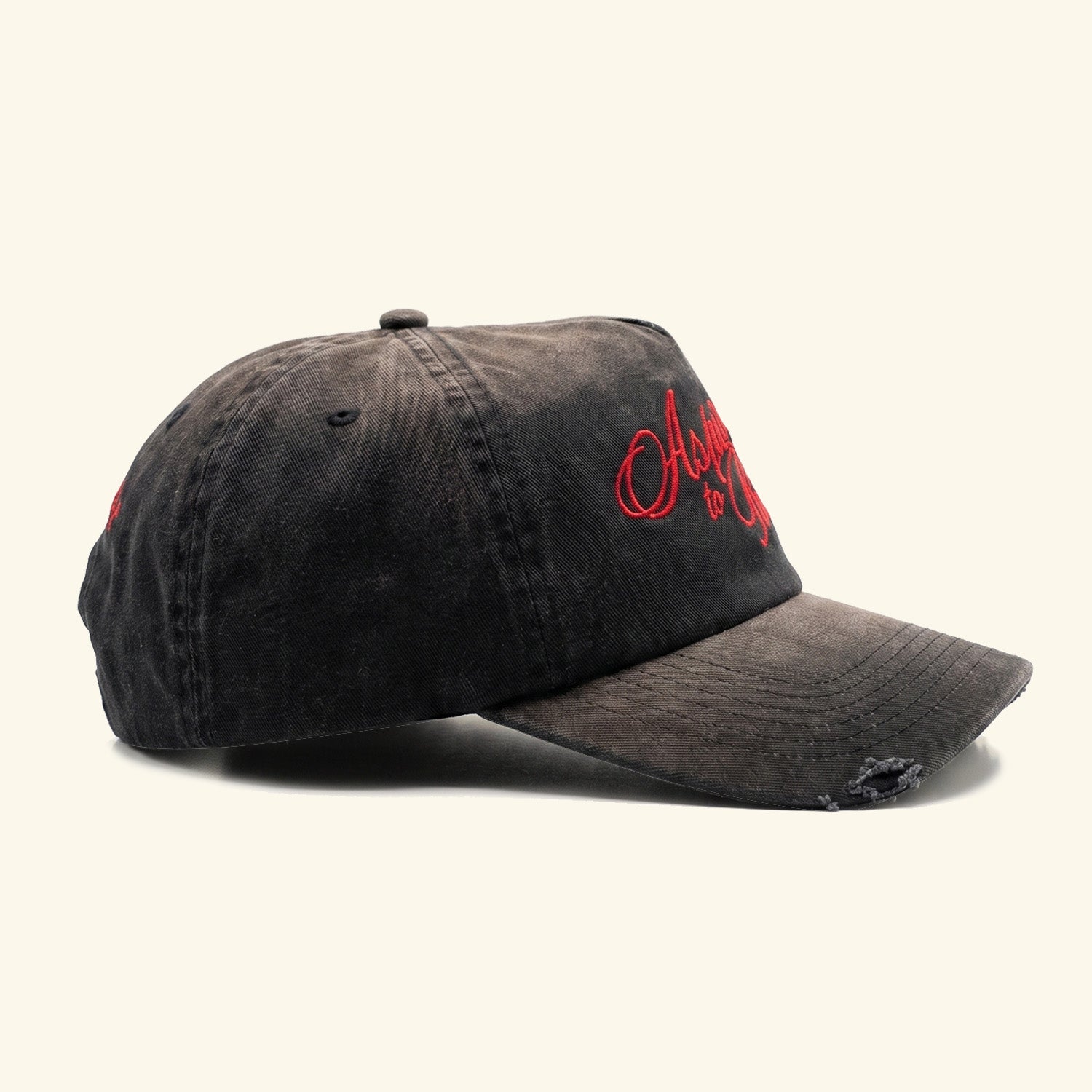 Retire Snapback - Distressed Black