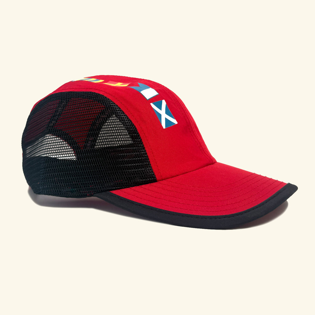 Sailing Cap - Red/Black