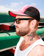 Sailing Cap - Red/Black