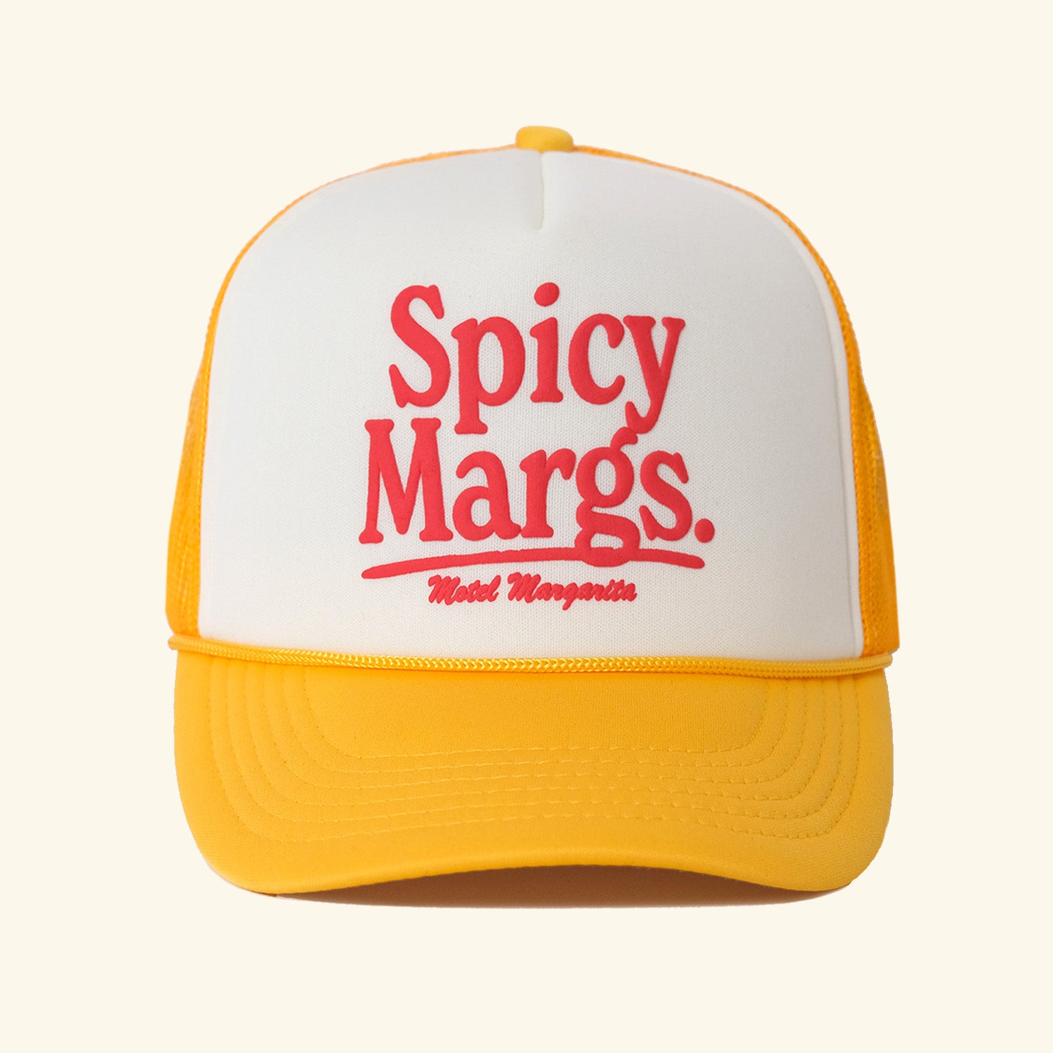 Spicy Margs Trucker - Bone/Marigold