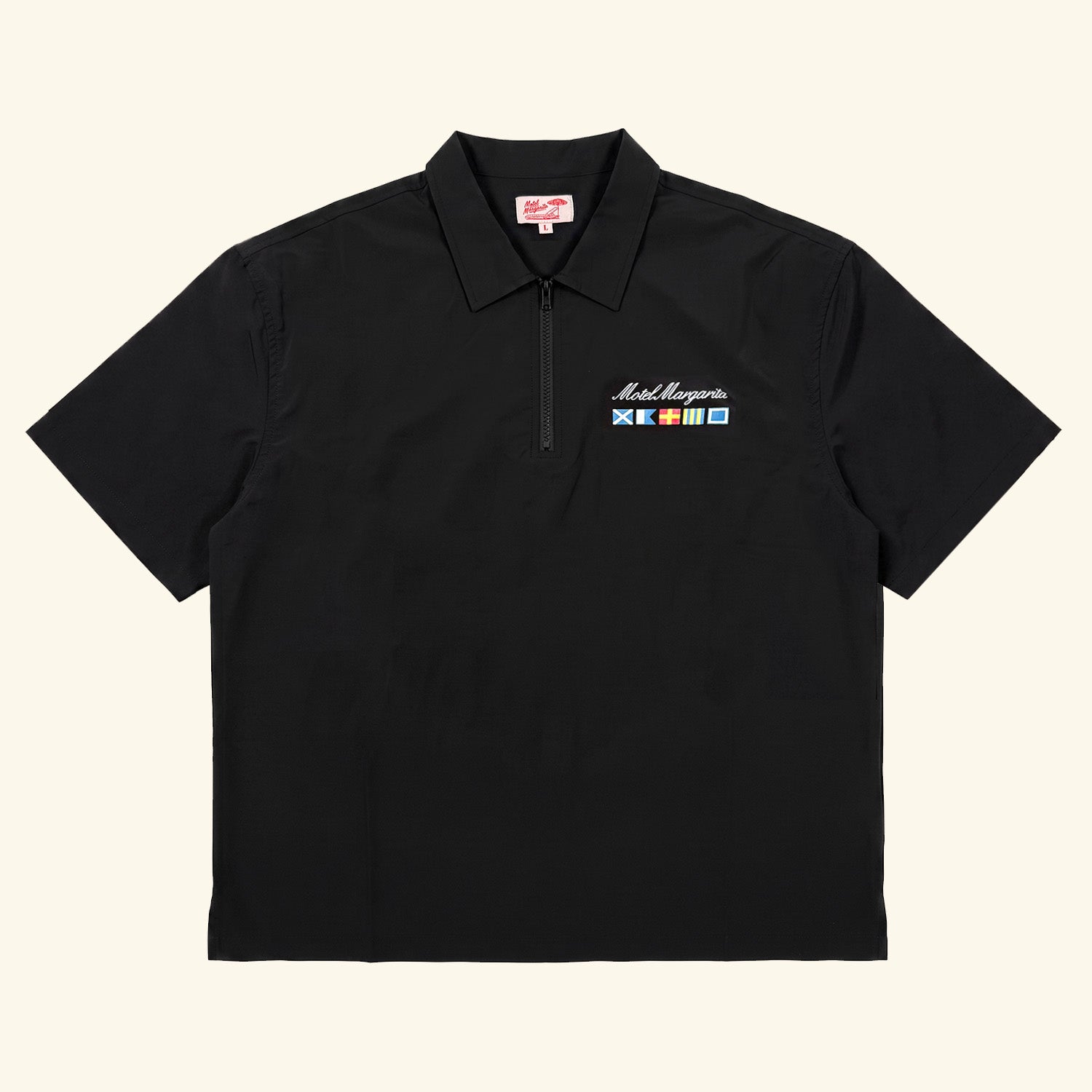 Squal S/S Quarter Zip - Black