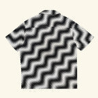 Waves Button Up - Bone/Black